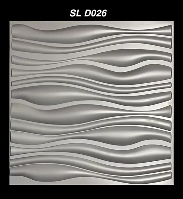 3D Silver Wall Panel