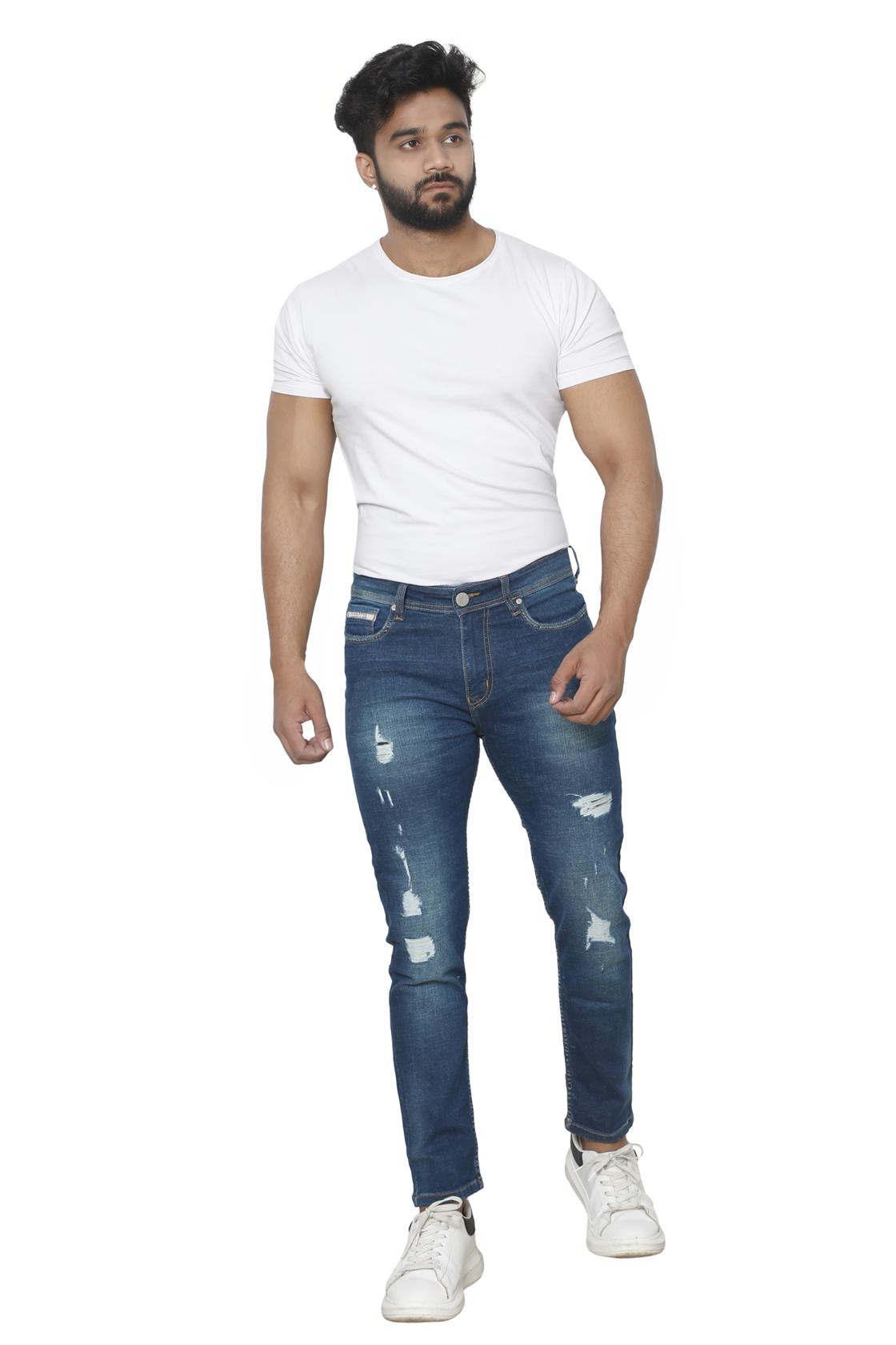 Slim Fit Dark Blue Jeans