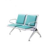 2 Seater Indian MS Waiting Chair with Green Cushion