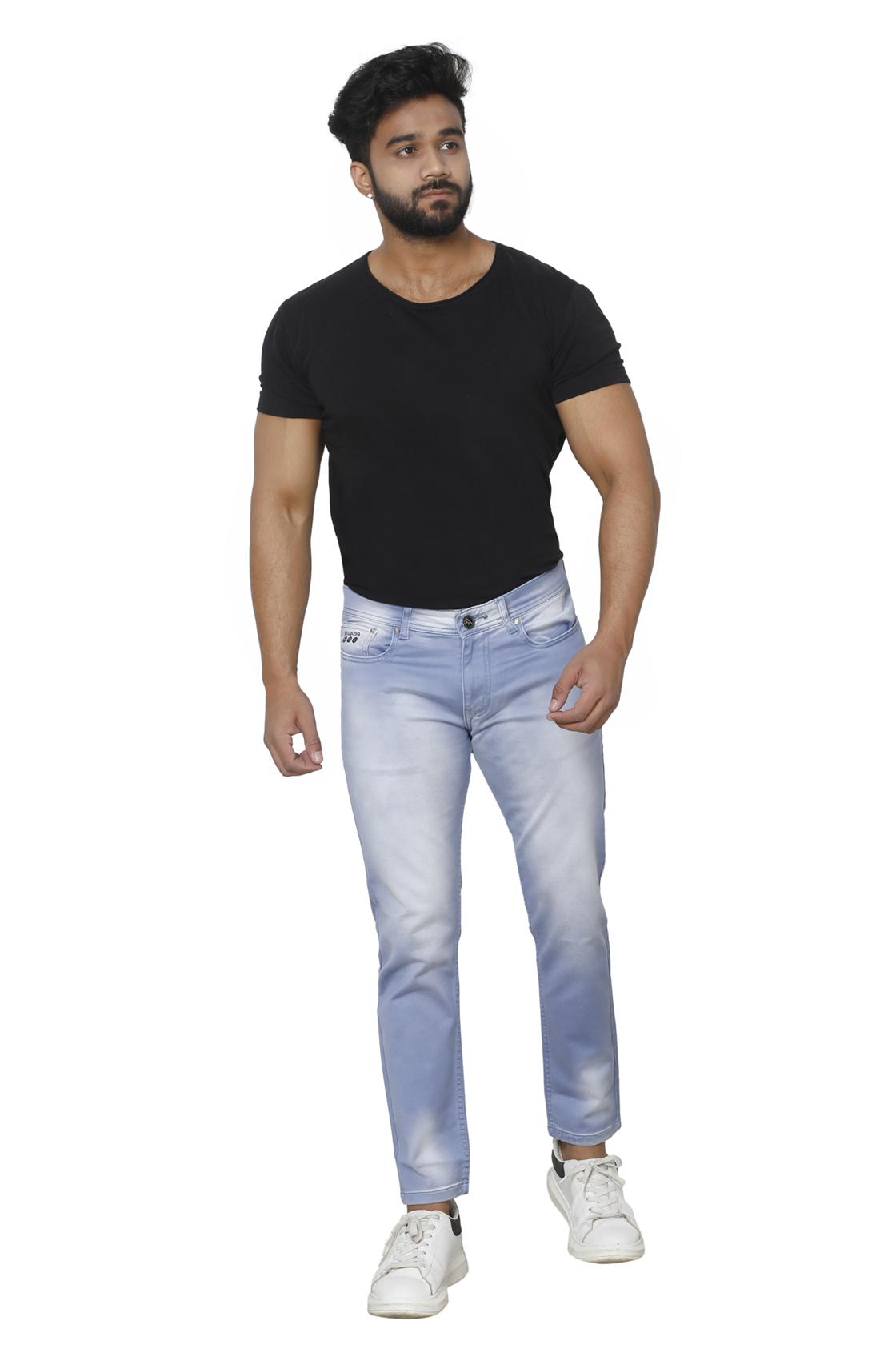 Slim Fit Ice Blue Jeans