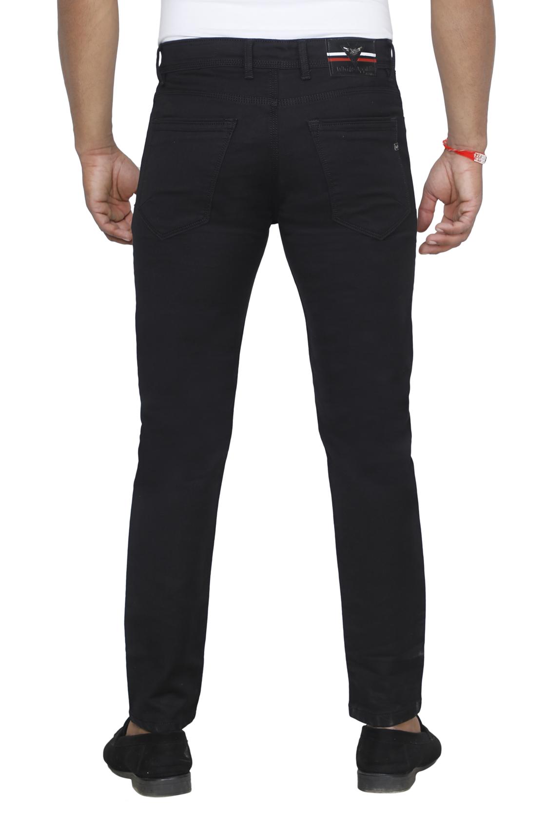 Slim Fit Jet Black Jeans-back side