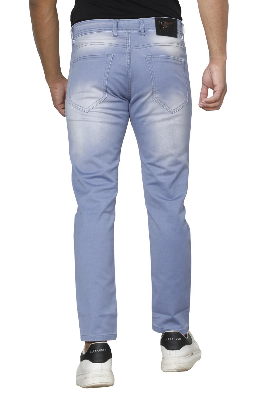 Slim Fit Ice Blue Jeans- back side