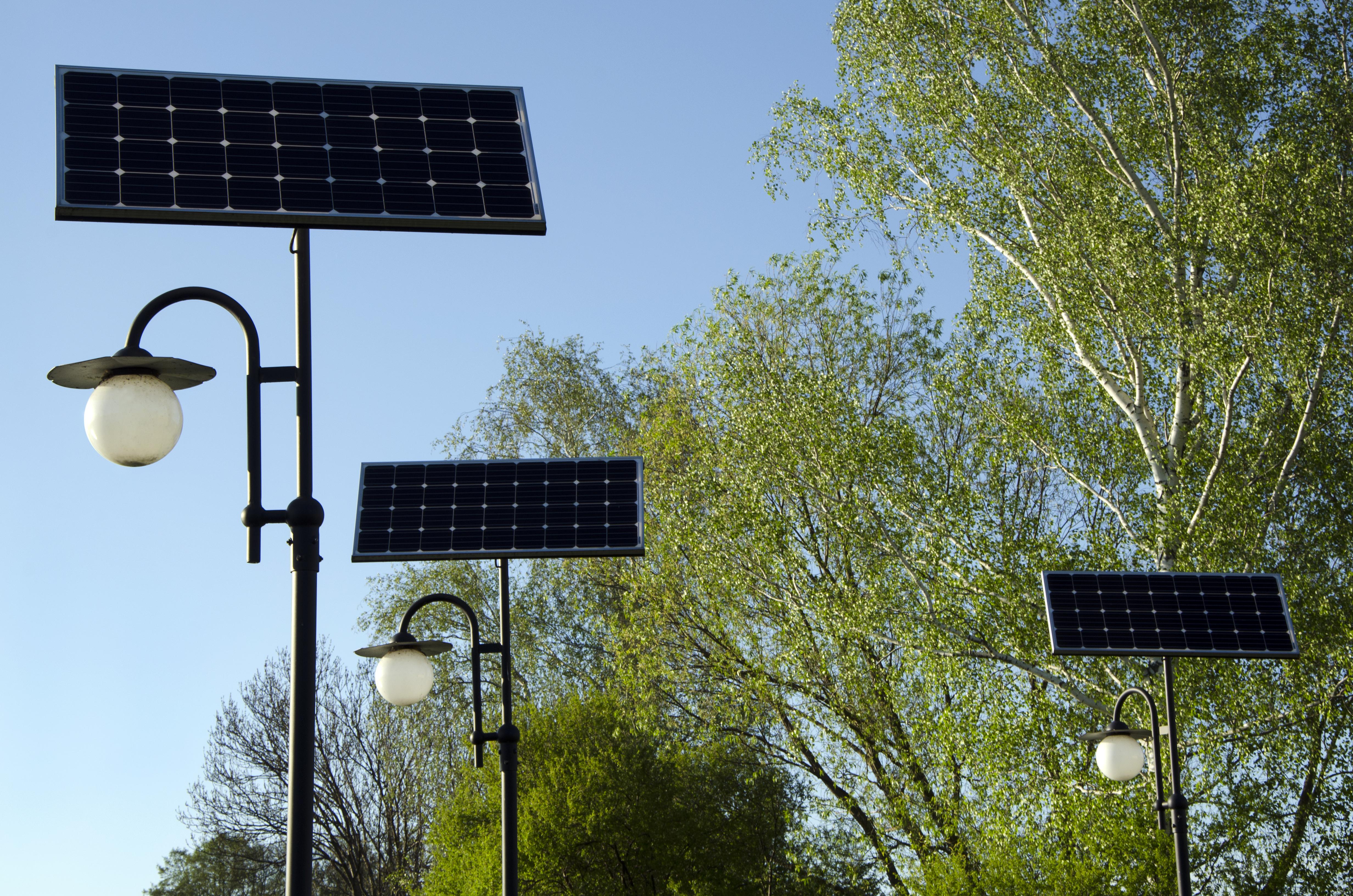 Solar Panel Street Lamps