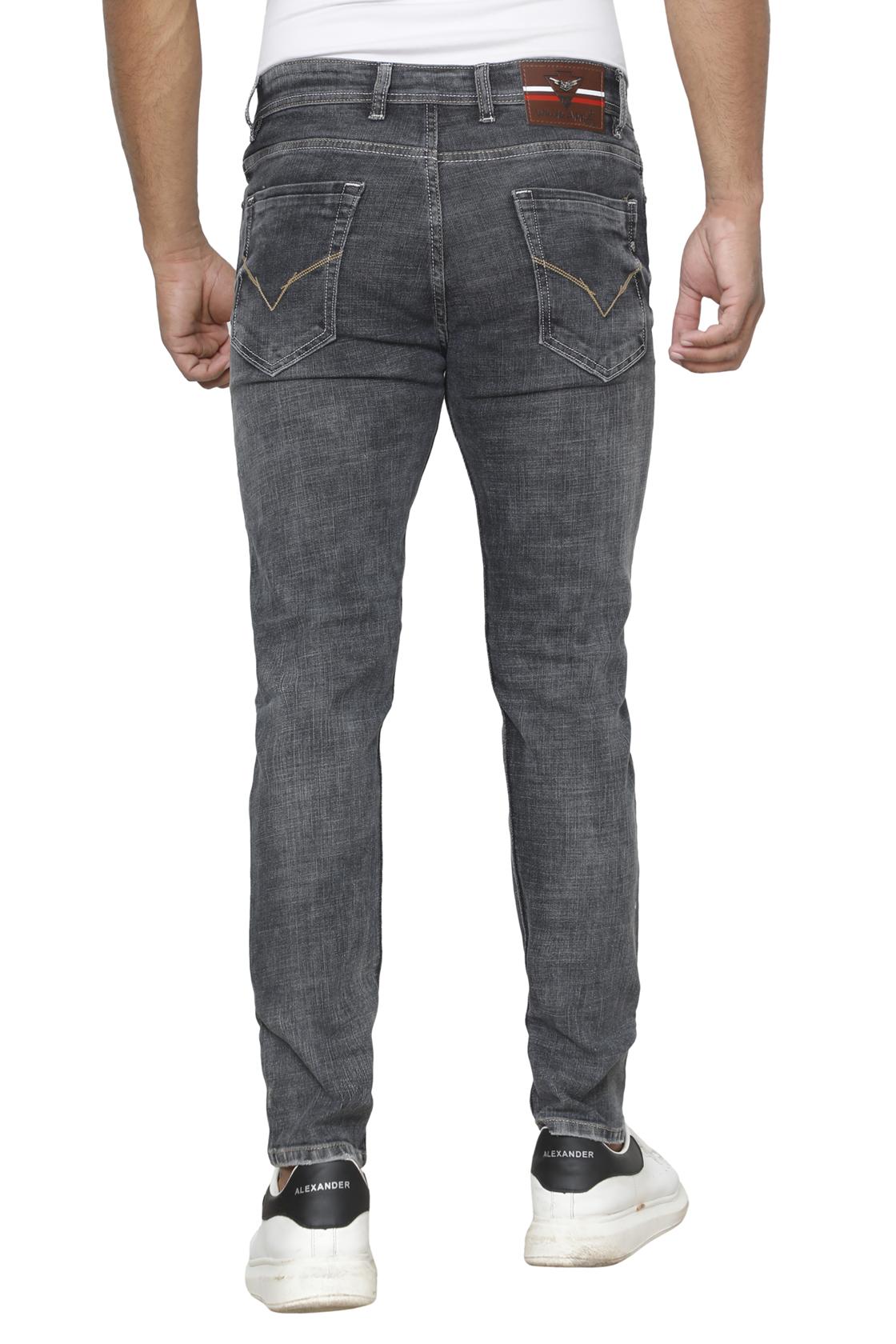 Slim Fit Light Charcoal Jeans -back view