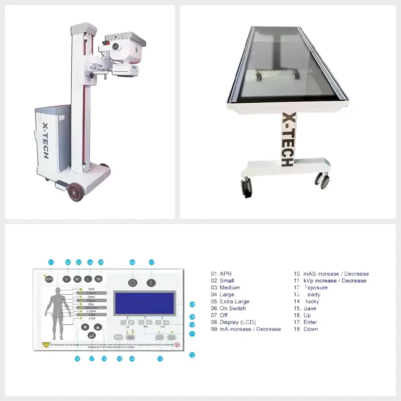 CBM X-Ray Machine with Transparent Table Top and MOBILEX Table