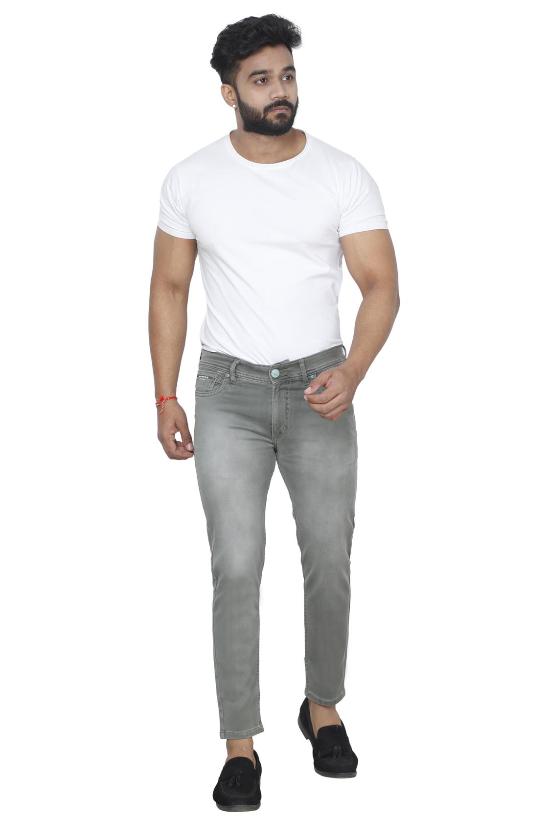Slim Fit Light Green Jeans