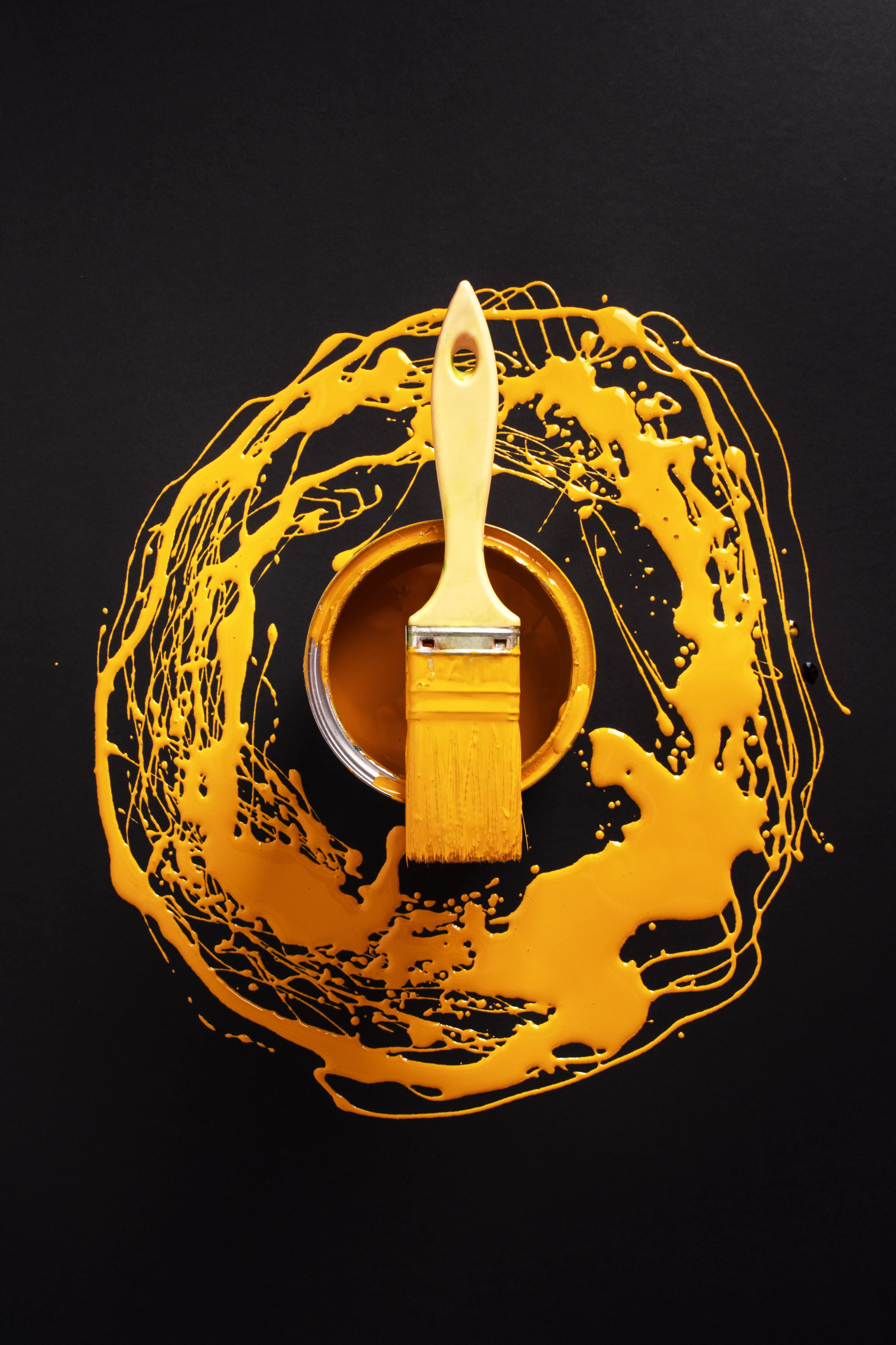 Golden Yellow Enamel Paint