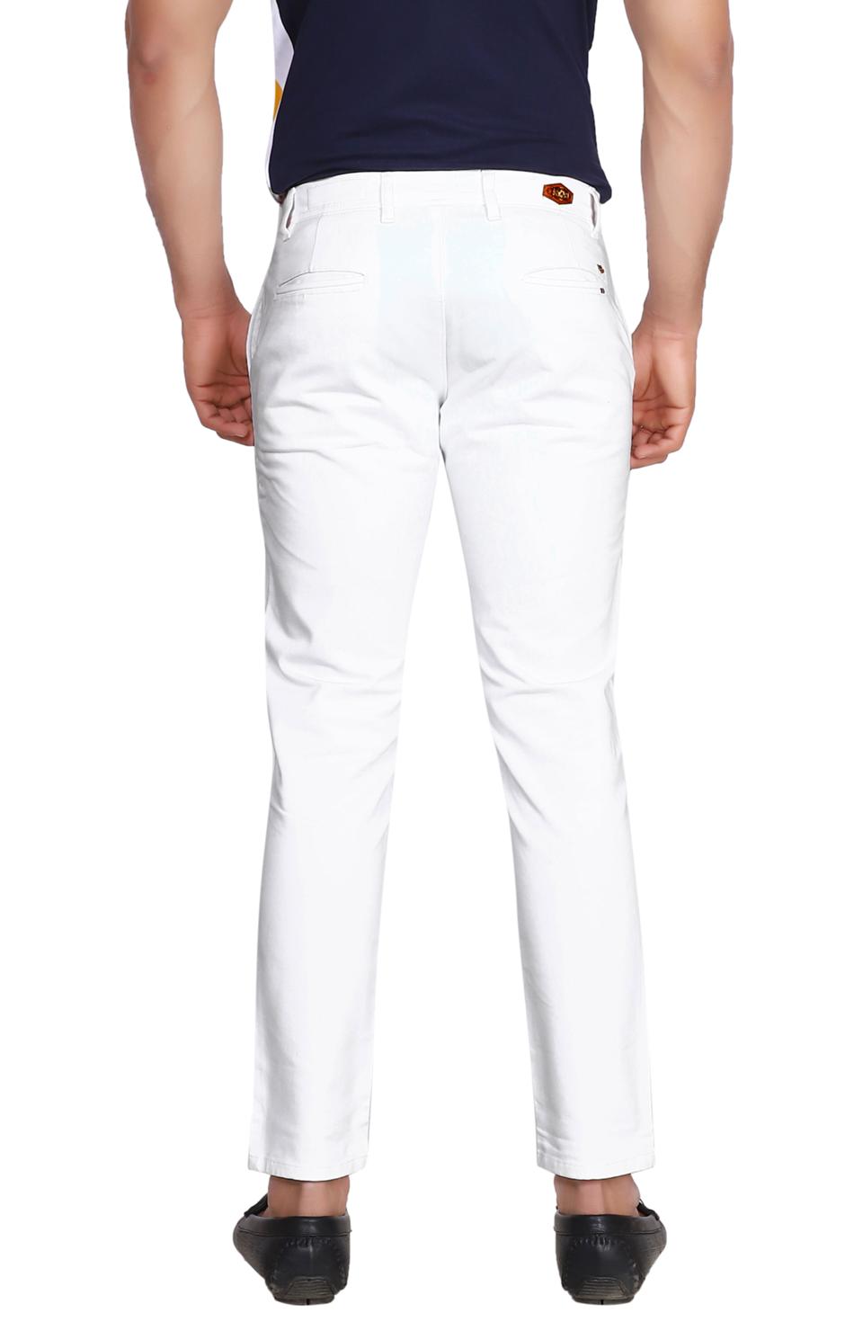 White Trousers-back view