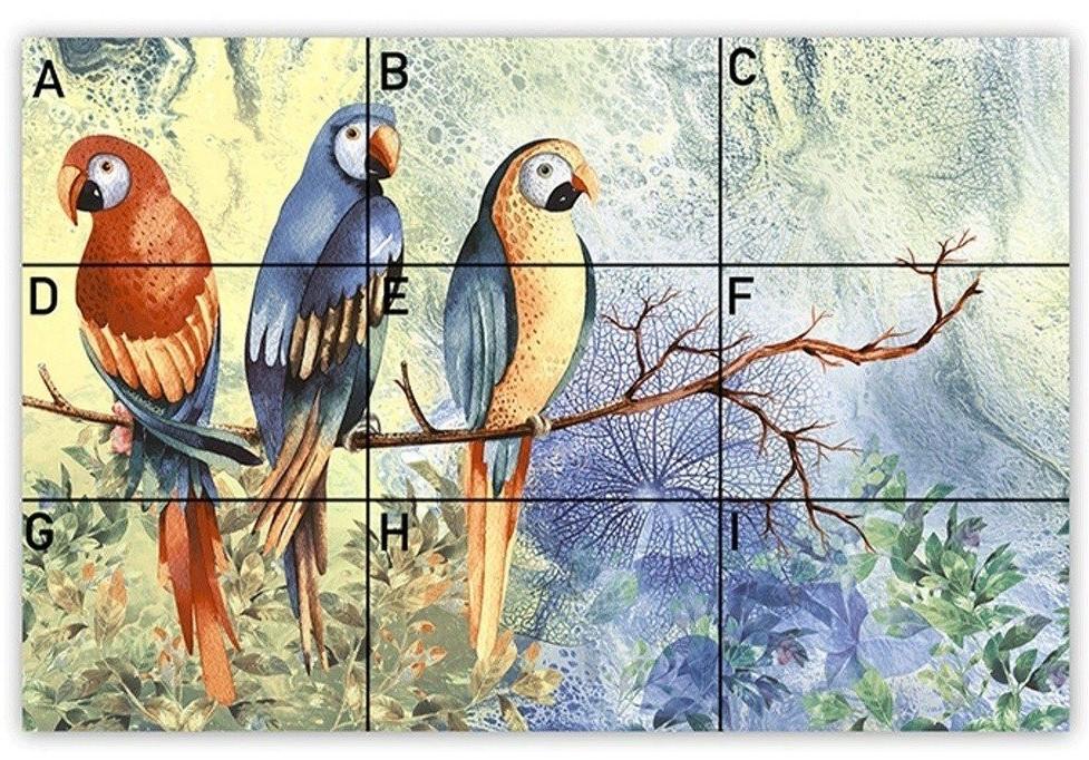 Decorative wall tiles for drawing room