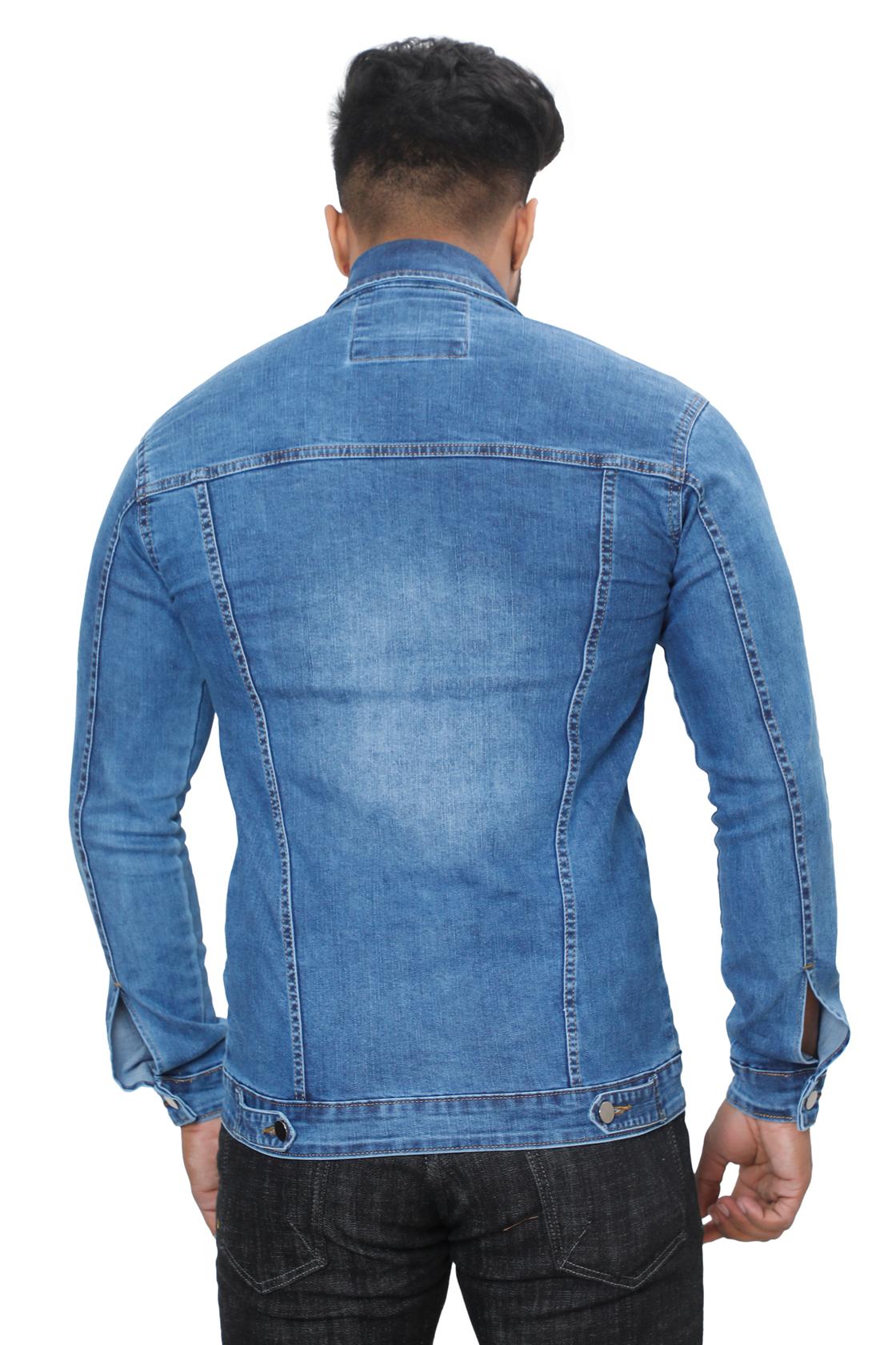 Full Sleeve Classic Blue Jackets-back view