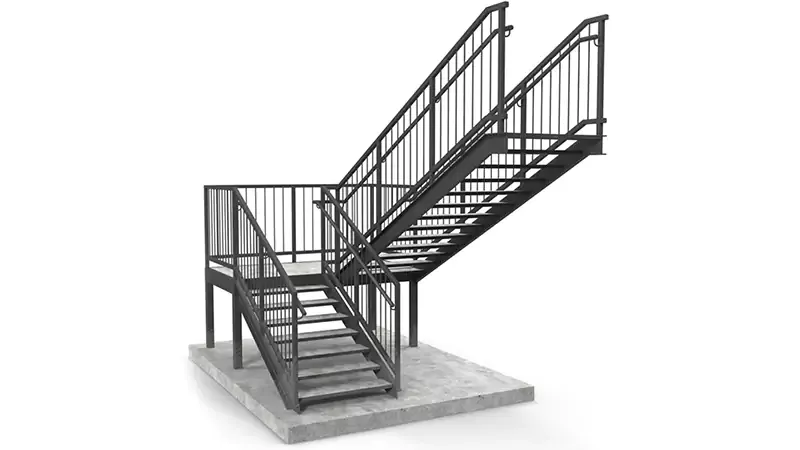Mild Steel Staircase Fabrication 
