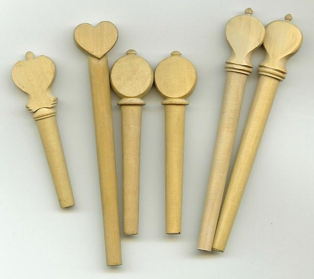 Boxwood Lute Pegs