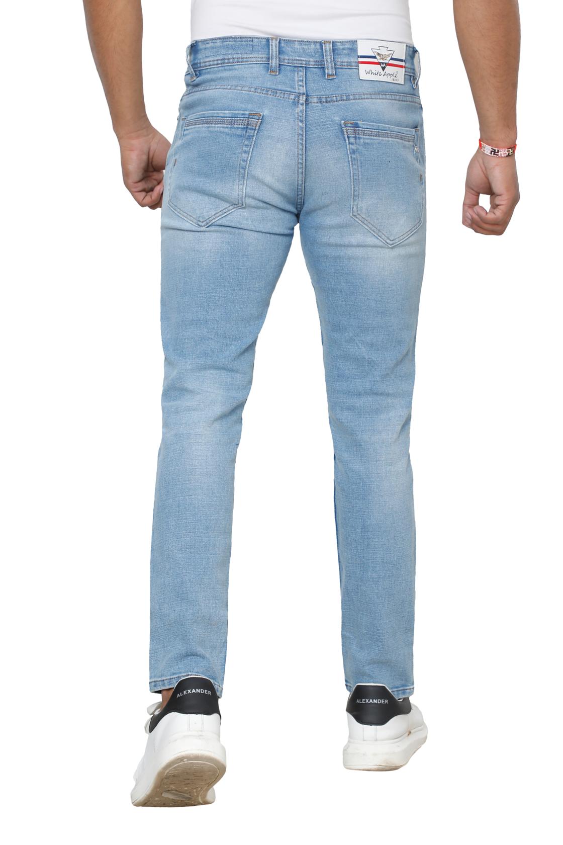 Slim Fit Light Blue Jeans- back view