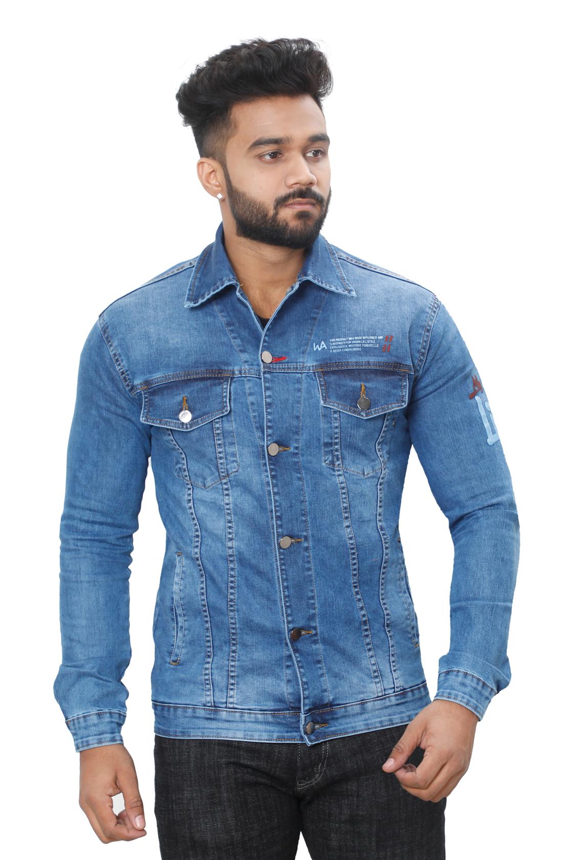 Full Sleeve Classic Blue Jackets-front view