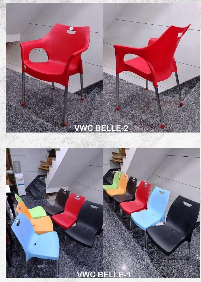Economy Visitor Chair with Plastic Seat & SS Legs