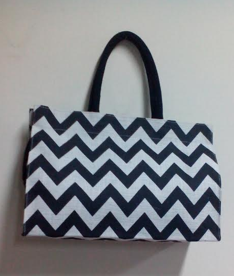 Short Handle Jute Shopping Bag