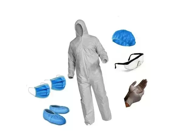 White Disposable PPE Kit