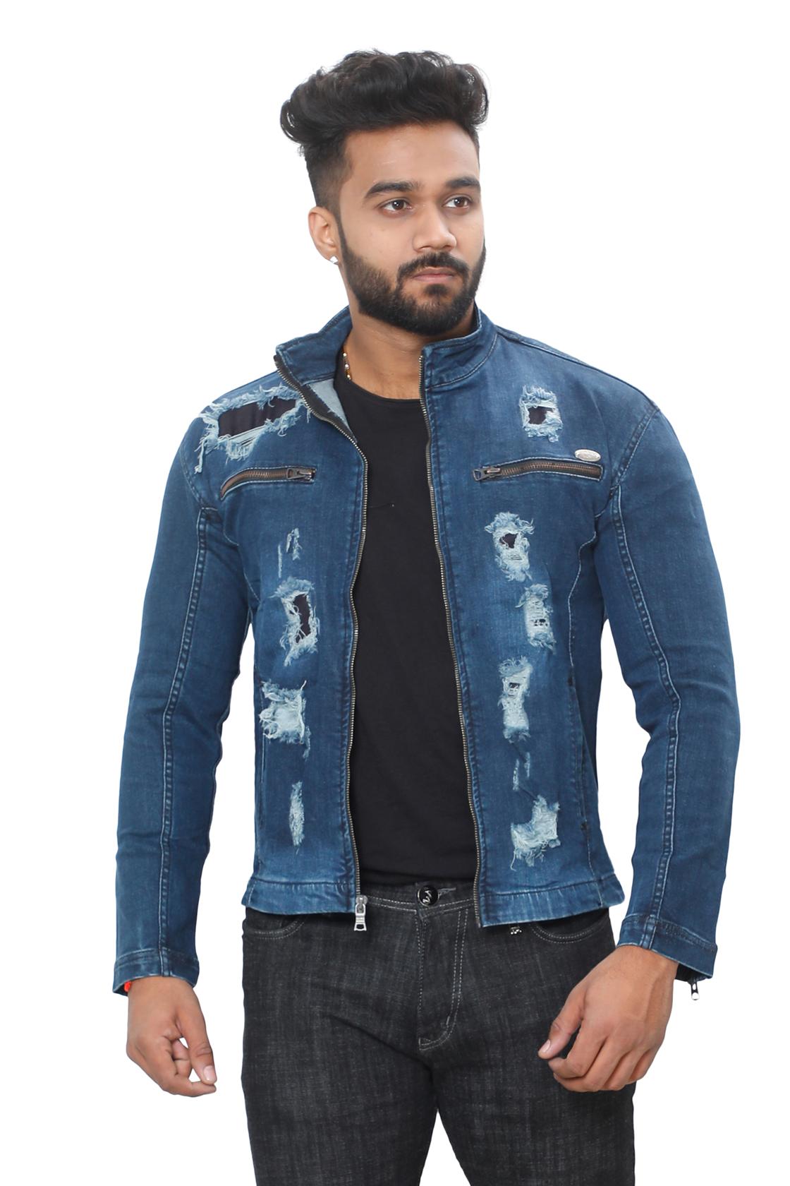 Slim Fit Dark Blue Jackets