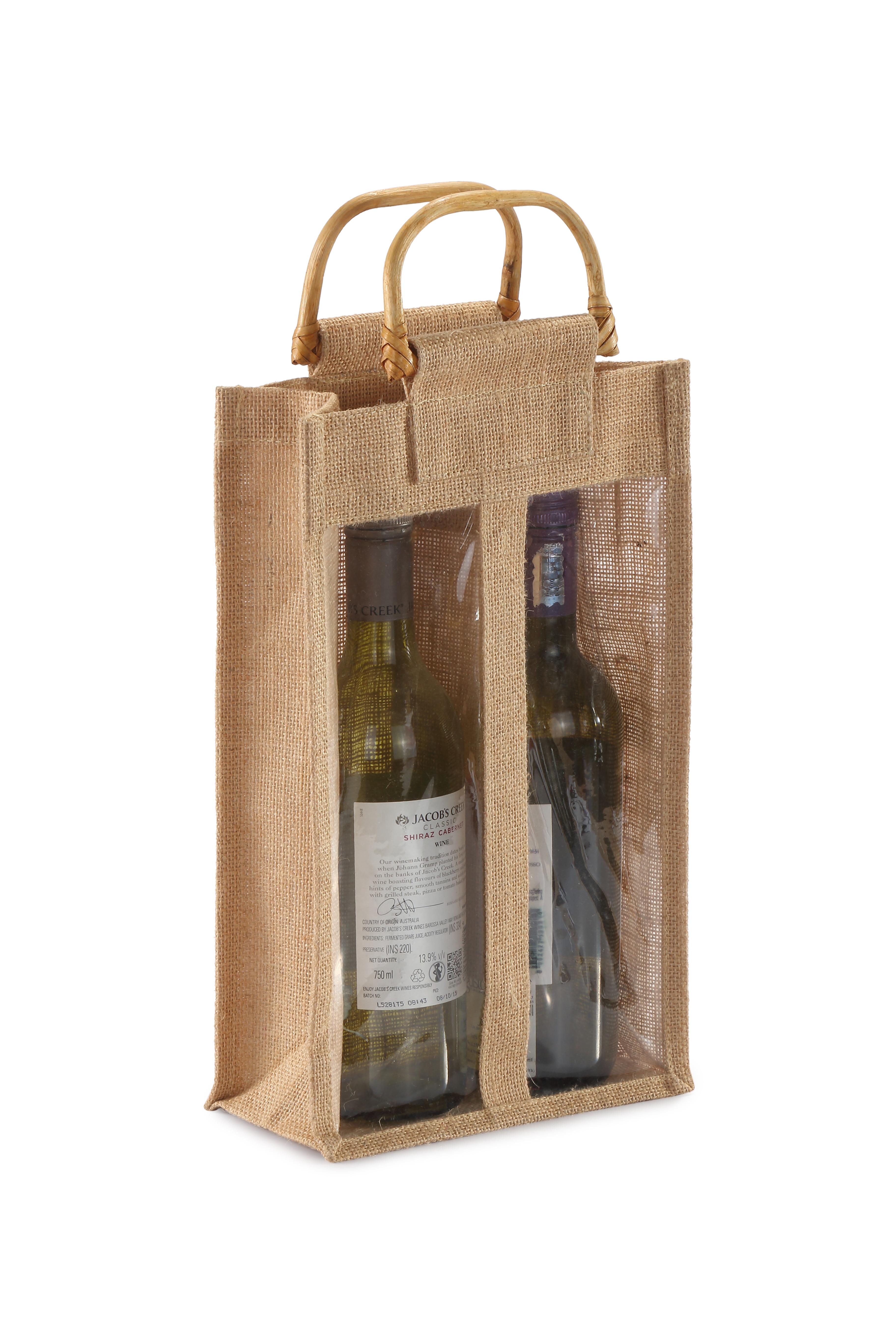 Two Bottle Jute Bag