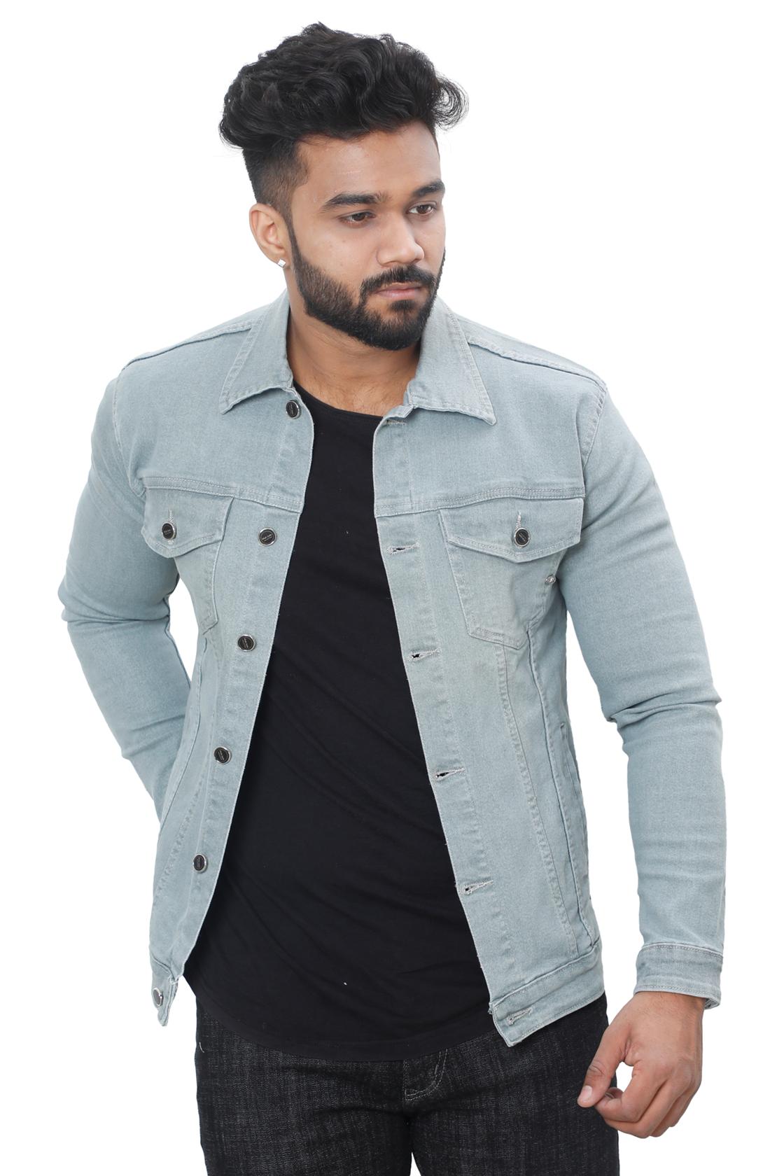 Steel Gray Solid Jackets-front view