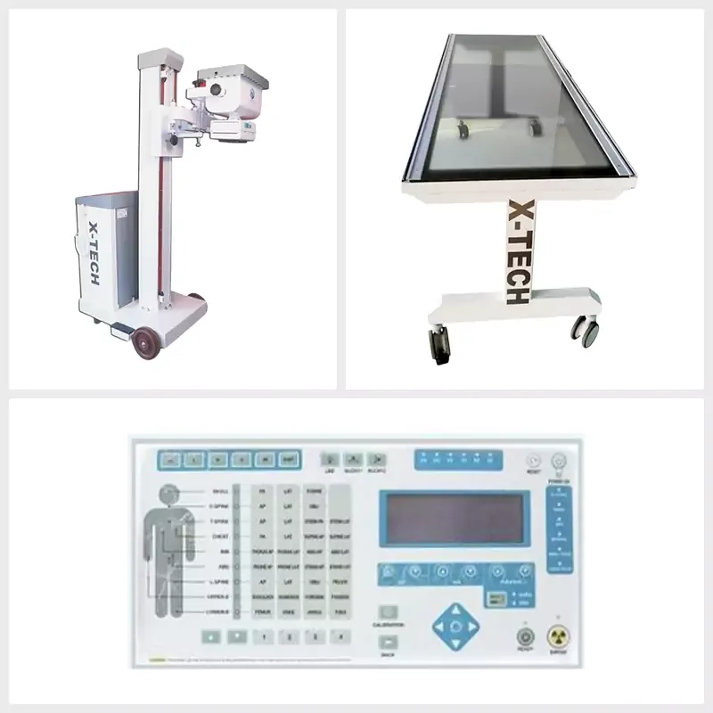High Frequency Fixed X-Ray Machine with Transparent Table Top and MOBILEX Table