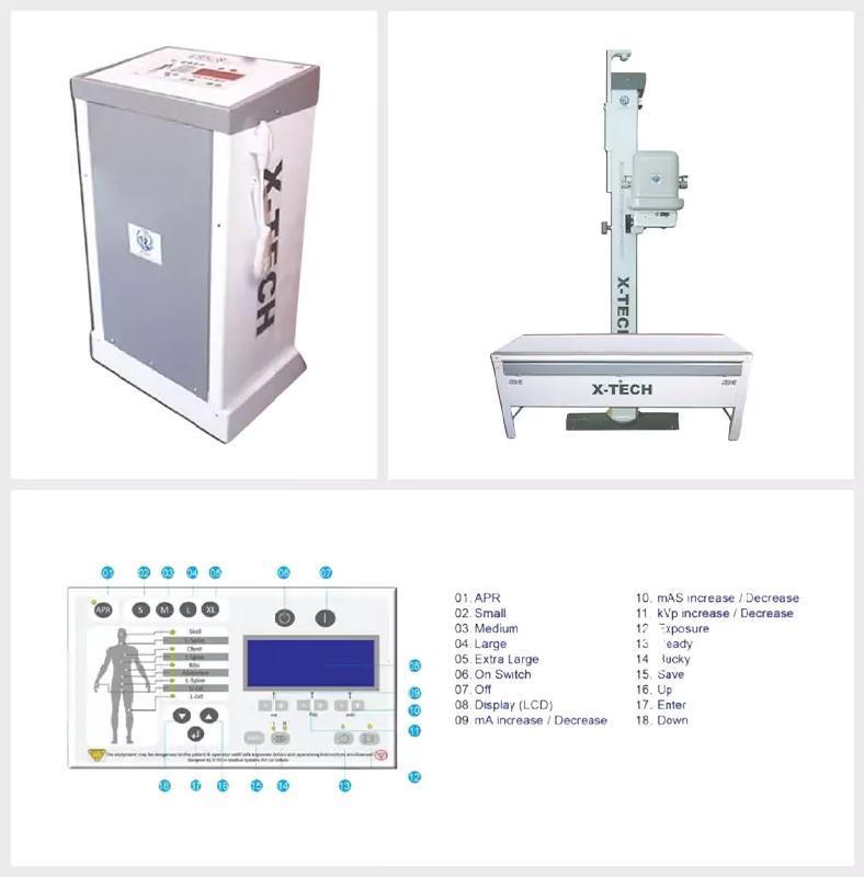 Fixed X-Ray Machine Horizontal Bucky Table