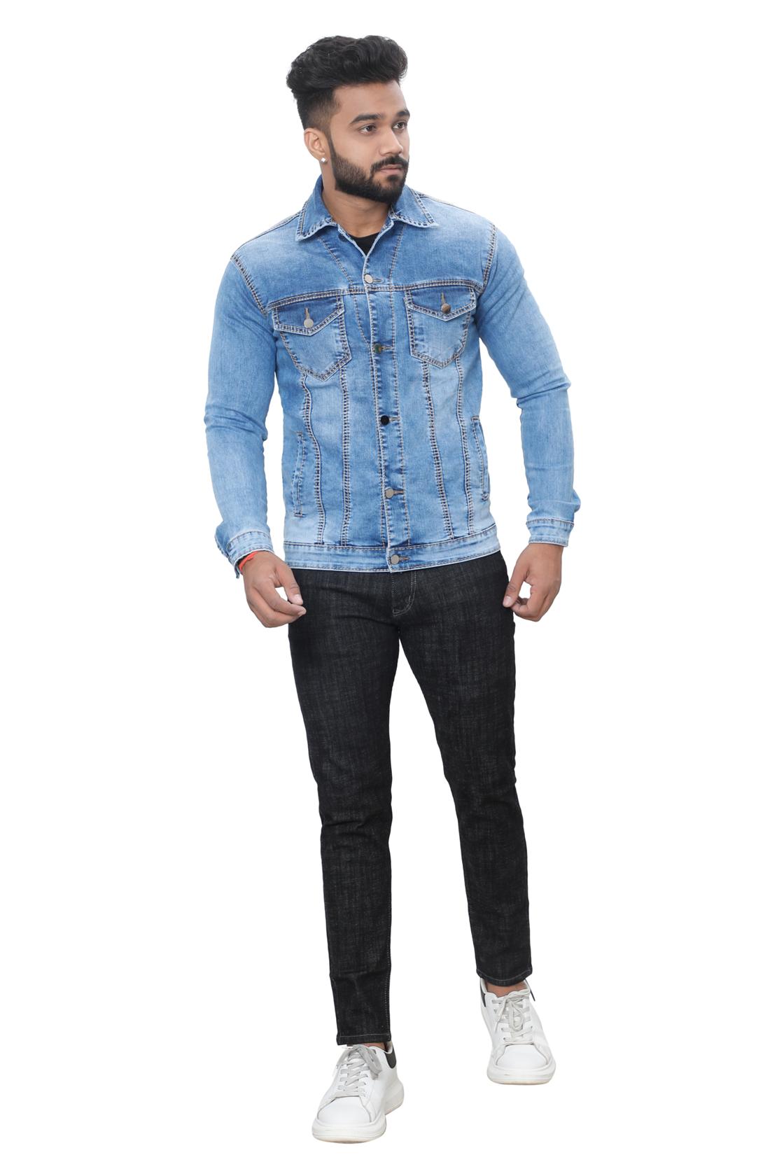 Slim Fit Light Blue Classic Jackets