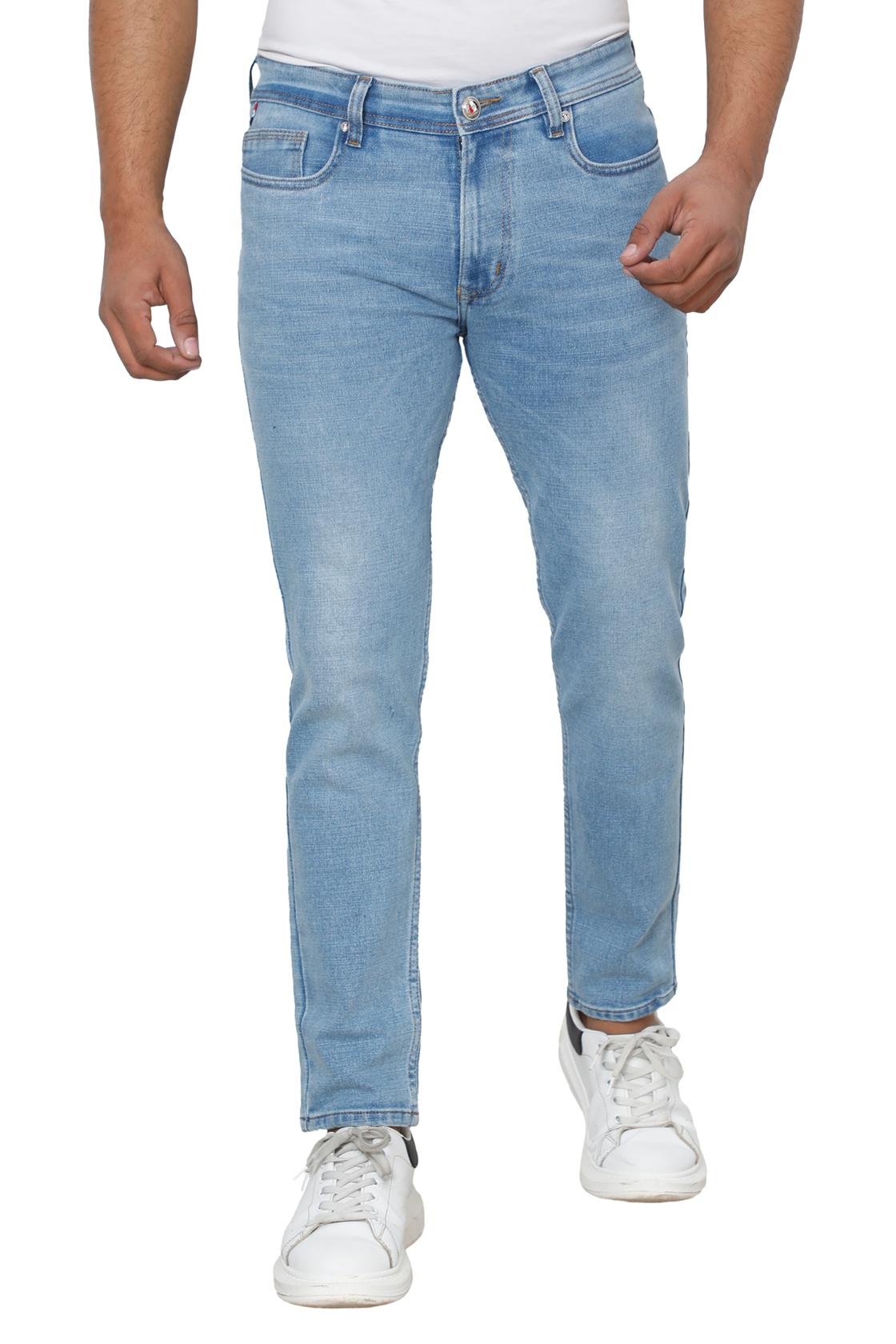 Slim Fit Light Blue Jeans- front view