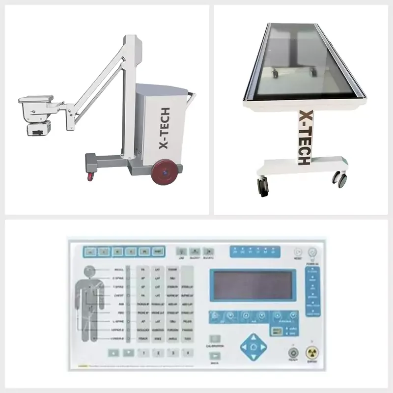 High Frequency Mobile SPRING Balance Mobile X-Ray Machine with Mobilex Table