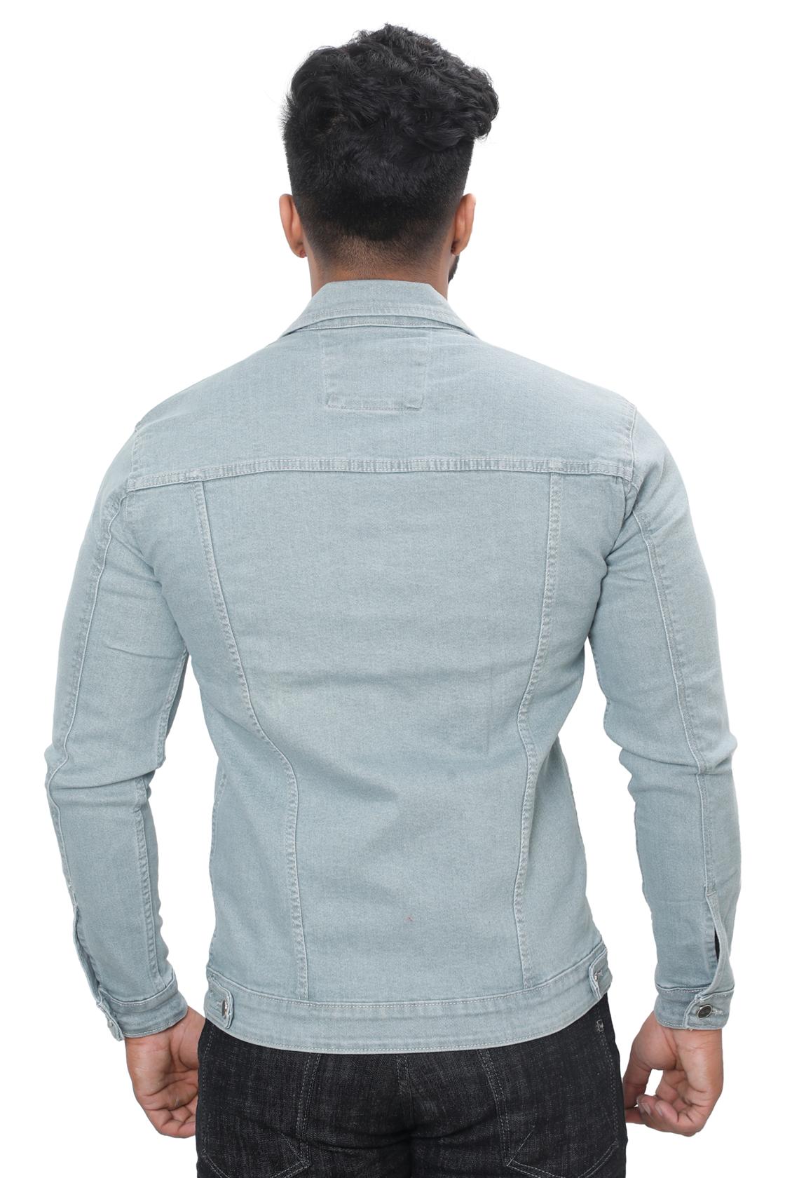 Steel Gray Solid Jackets-back view