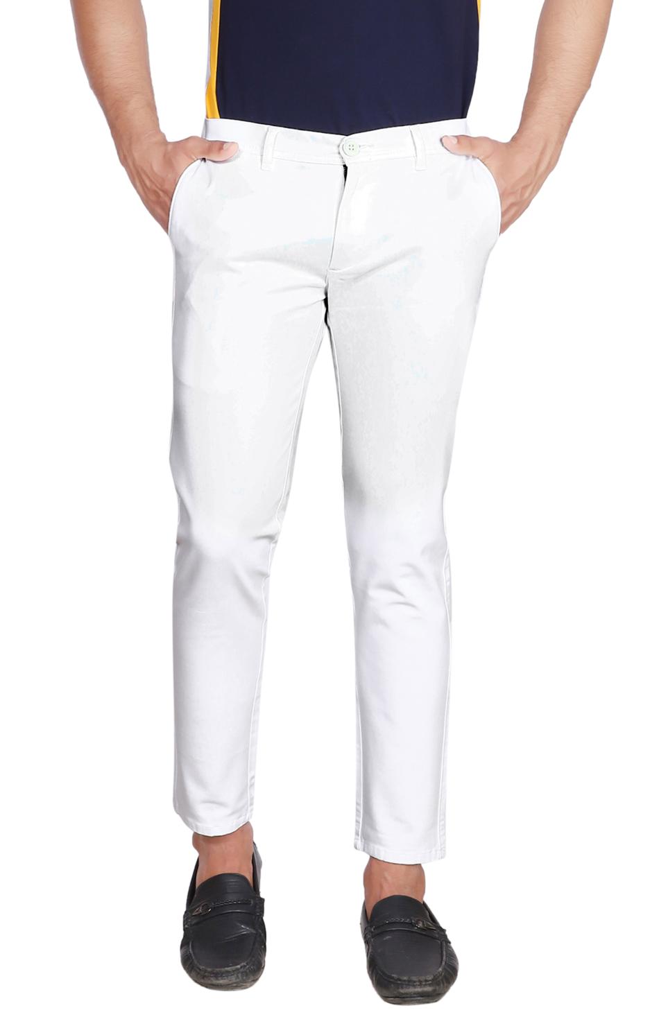White Trousers-front view