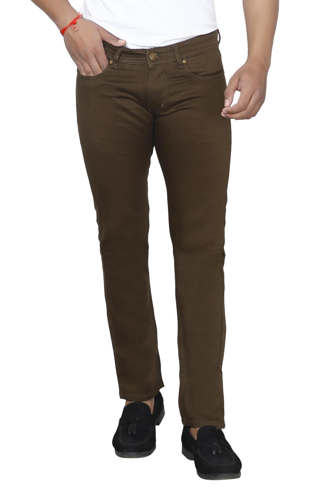 Dark Brown Trousers-front view