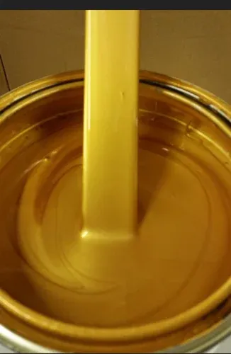 Synthetic Enamel Golden Yellow Metallic Finish