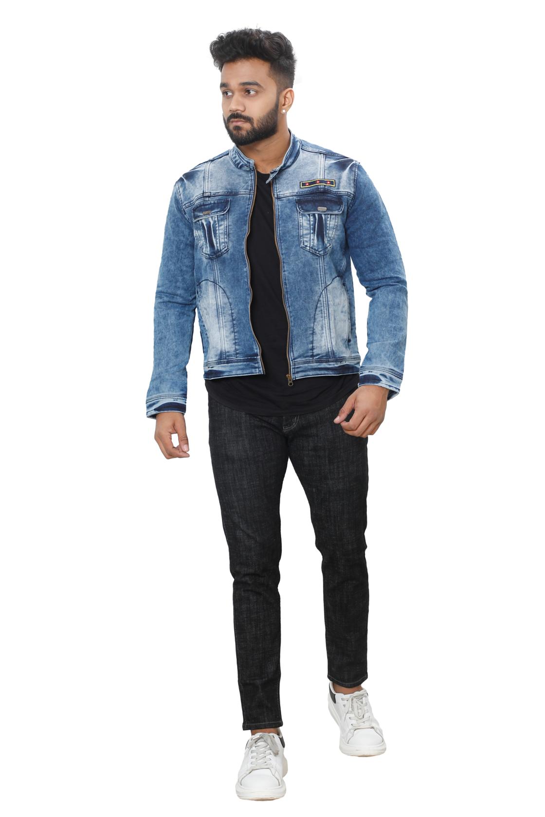 Slim Fit Light Blue Jackets